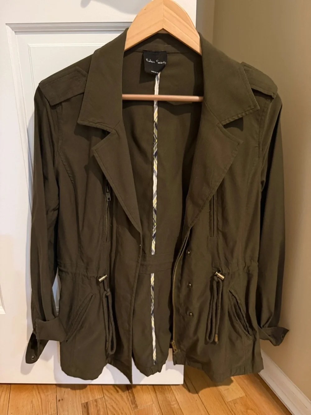 Eden & Ivy Olive Utility Field Jacket - Picture 1 of 3